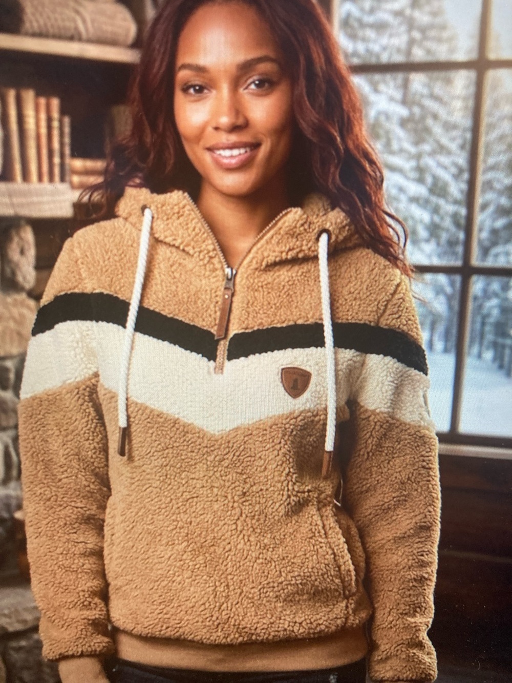 Wanakome Alicia Sherpa Teddy Bear Hoodie XS